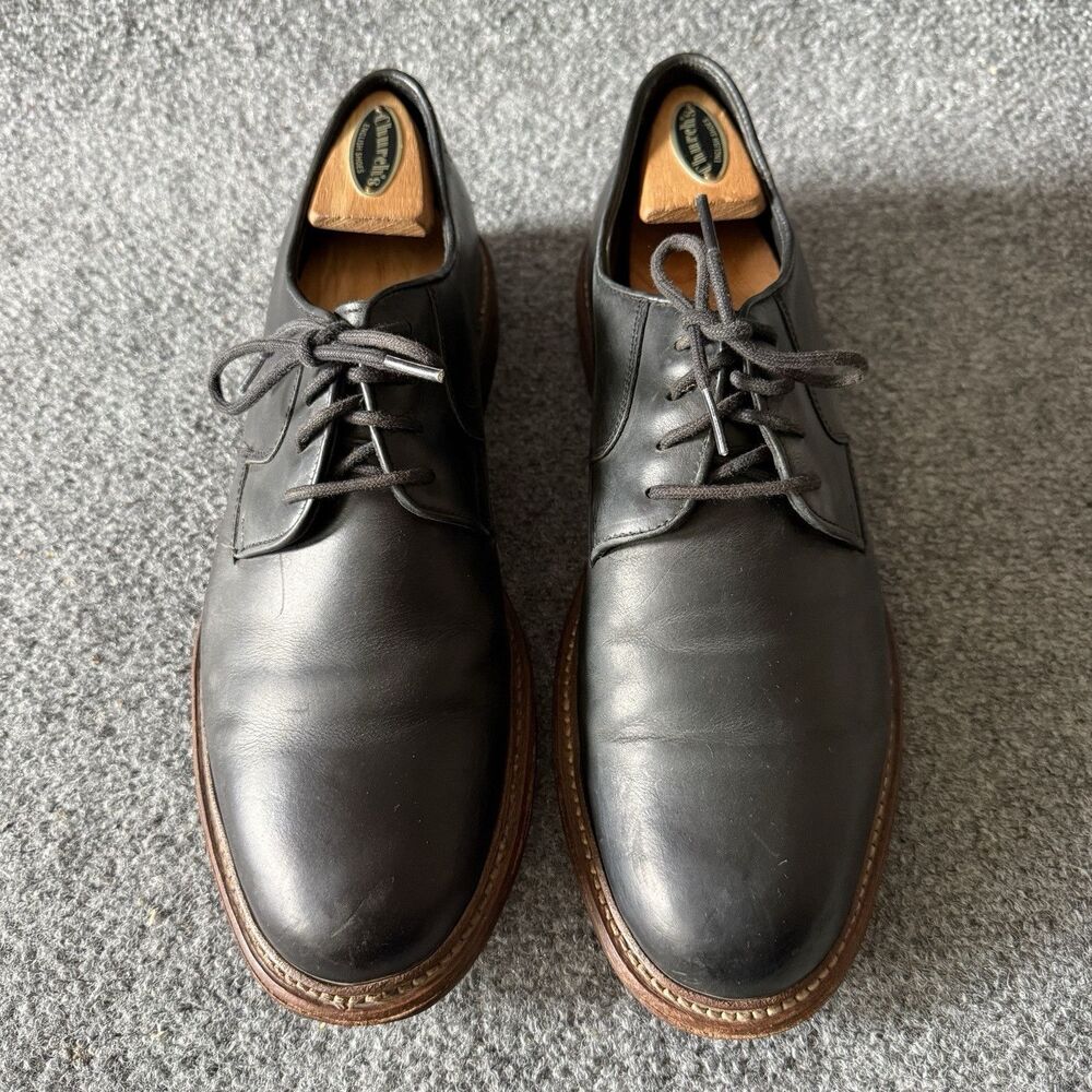 Wolverine 1000 Mile Men's Black Leather Derby Dress Shoes Round Toe 10D DW40297